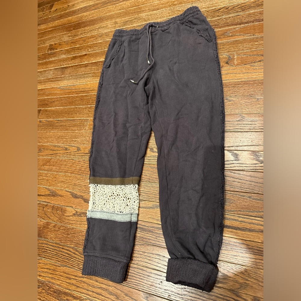 Free people crochet sweatpants size small - Picture 2 of 9